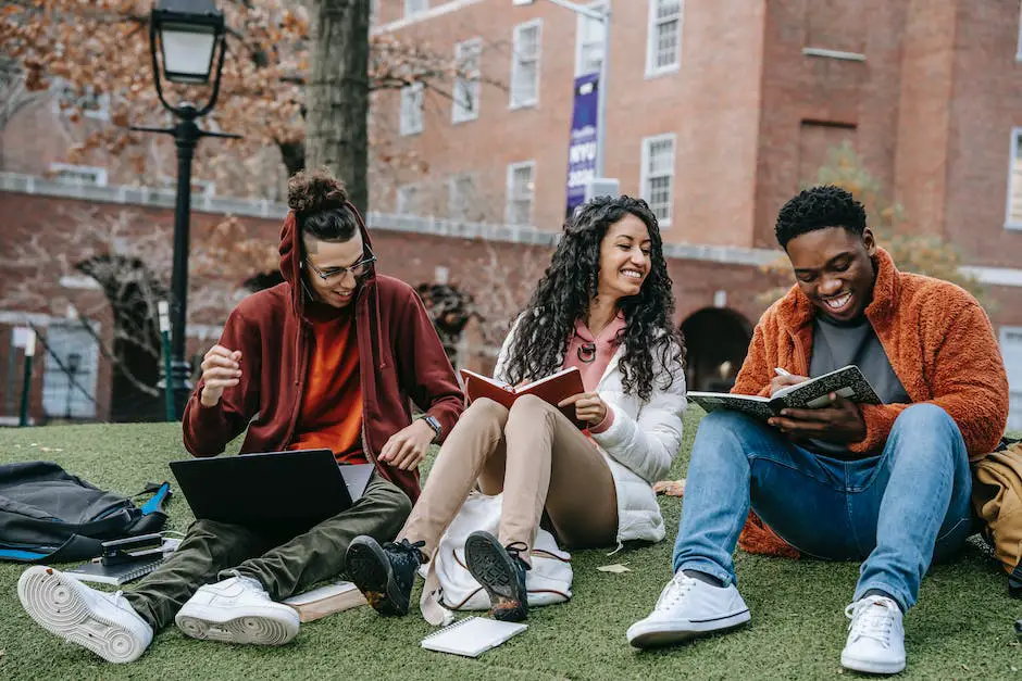 An image of diverse young students sitting and talking together, representing the importance of collaboration and support in youth mental health.